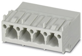 Pin contact insert, VC2, 4 pole, equipped, PCB connection, with PE contact, 1607509