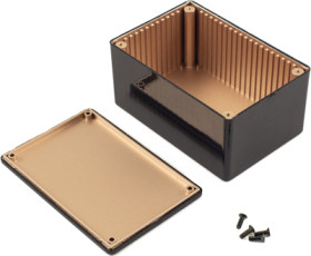 ABS enclosure, (L x W x H) 120 x 80 x 59 mm, black (RAL 9005), IP54, 1591RTBK