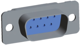 Złącze D-Sub 9-pinowe Męski Proste Montaż na kablu