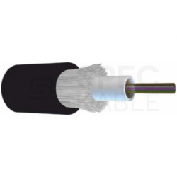 Kabel światłowodowy U­DQ(ZN)BH 4 włókna SM 9/125 G.657.A1 uniwersalny Eca bezhalogenowy LSOH czarny TKF