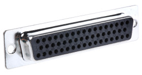 Złącze D-Sub 50-pinowe Żeński Proste Przewlekany raster 2.77mm Złoto