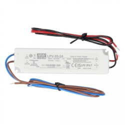 Zasilacz hermetyczny IP67 do oświetlenia LED 24V 1,5A 35W wodoodporny LPV Mean Well