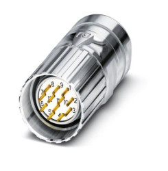 Złącze wielostykowe przemysłowe 17-pinowe M23 Montaż na kablu Wtyczka Phoenix Contact