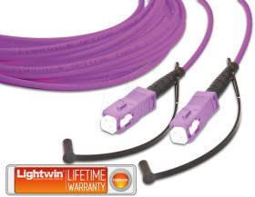 LSP-50 SC-SC 5.0 OM4 Simplex fibre optic patch cable, MM OM4, SC - SC, 5.0 m