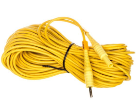 Przewód pomiarowy 20m żółty /wtyki bananowe/ WAPRZ020YECC