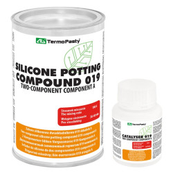Zalewa silikonowa dwuskładnikowa 019 1kg, metalowe pudełko