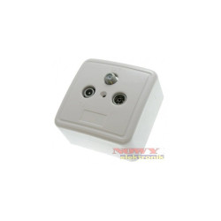 Gniazdo abon. TV+Radio+SAT DSE 02847 przelotowe antenowe SSE 1-10