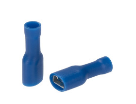 Konektor płaski Żeński 0.8 x 6.35mm 1.5 → 2.5 mm², 16 → 14 AWG długość 22mm Izolacja: Izolowane Cyna