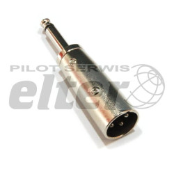 Wtyk Jack 6,3mm - złącze mikrof. męskie XLR 3 pin