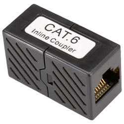 Roline 21.17.3043 RJ45 Adapter CAT 6 Black Patch Cable Adapter