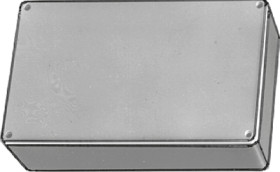 Die-cast aluminum RF enclosure, (L x W x H) 120 x 95 x 34 mm, natural, IP54, 29830PSLA