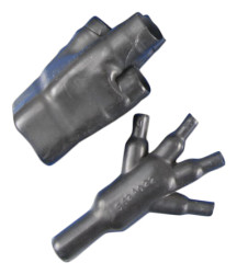 Połączenie Y, 4-palczasta, Czarny, materiał: Elastomer, 19.3mm,TE Connectivity