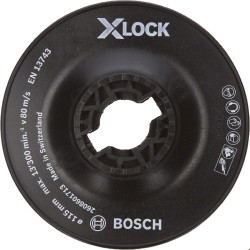 Talerz szlifierski, seria: X-Lock, model: X-Lock, typ: Dysk z tkaniny, śr. wyściółki: 115mm, mocowanie: M14