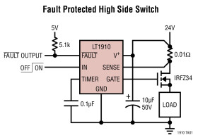 Protected High Side MOSFET Driver
