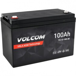 Akumulator AGM do zasilacza UPS 12V 100Ah bezobsługowy (śruba M8) VOLCOM