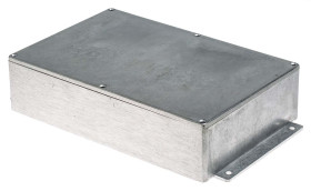 Obudowa Aluminium odlewane szerokość zew. 146,1 mm długość zew. 252 mm wys. zew. 55,5 mm RS PRO IP66 Srebrny