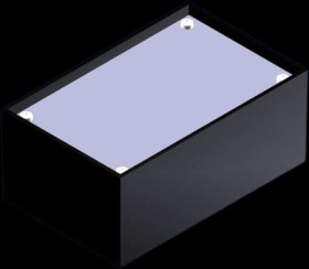 PS enclosure, (L x W x H) 110 x 70 x 48 mm, dark gray, P2.9 SCHWARZ