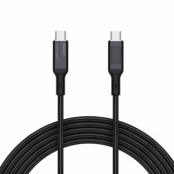Kabel USB-C Wtyk-Wtyk AUKEY 1,8m PRO PD 100W, Oplot, LED