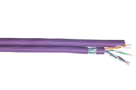 Kabel Ethernet Cat6a długość 100m Niezakończony CAE Multimedia Connect LSZH l. żył: 8 średnica 7.4 x 14.8mm
