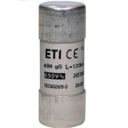 Wkładka cylindr. CH22 22x58 40A gG ETI 095220