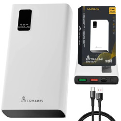 Powerbank Power bank, Fast Charging, USB-C Extralink EPB-067W 10000mAh Biały