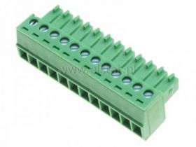 Listwa montaż. kątowa 12-zacisk. żeńska r=3,5mm