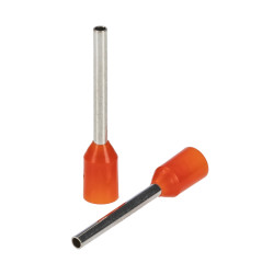Końcówka kablowa zaciskana 0.5mm² długość 12mm Pomarańczowy średnica 1.0mm Izolowane RS PRO