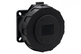 Gniazdo siłowe tablicowe proste 32A 5p 380V-415V /FE/ IP67 czarne