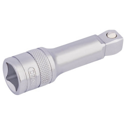 Draper Expert 16761 1/2" Sq. Dr. Satin Chrome Wobble Extension Bar (75mm)