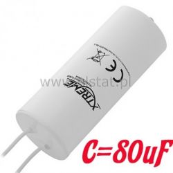 80uF 450V kond. rozruchowy 55x127 ( przewody)