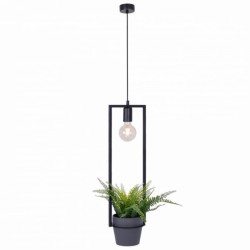 Lampa wisząca czarna z kwietnikiem z serii ESTERA K-4038 Kaja Lighting