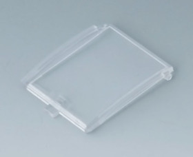 Front cover, with hinge, PC, transparent, B6801202