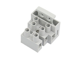 Kostka elektryczna 2 pin 10A z bezpiecznikiem