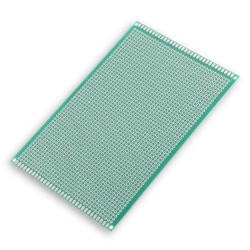 Single-sided prototype PCB board 9×15 cm, 1782 holes, 2.54 mm pitch.