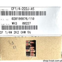 CF1-4-222J-A5 2.2K 5% 0.25W 0207 Axial AXIAL ASJ