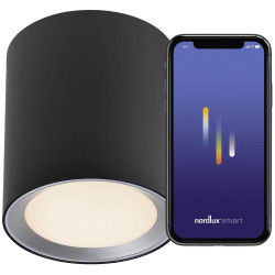 Nordlux 2110850103 Landon Smart LED Ceiling Light 8W Black App Control