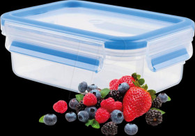 508539 EMSA food storage container CLIP &amp; CLOSE blue 0.8 l