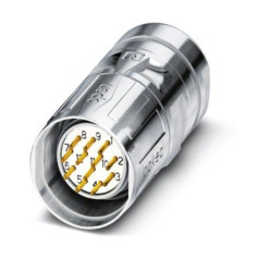 Złącze wielostykowe przemysłowe 12-pinowe M23 Montaż na kablu Wtyczka Phoenix Contact