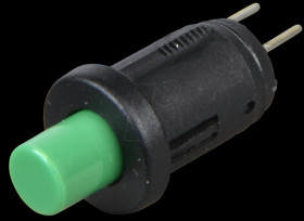 0041.9141.5107 Button, 1-pin NO contact, non-illuminated, green