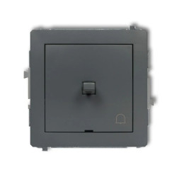 DECO Przycisk /dzwonek/ w stylu amerykańskim grafitowy mat 28DWPUS-4