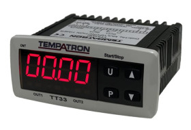 Timer Relay Montaż na panelu 24V ac SPST 2-stykowy Tempatron 0.01 → 99.99s TT33 Wielofunkcyjne funkcyjny