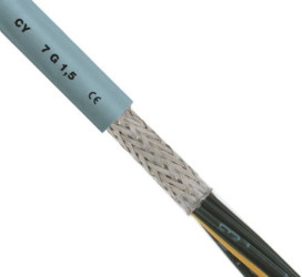 Kabel sterowniczy CY 7-żyłowy Ekranowany Polichlorek winylu PVC, 2,5 mm², 50m, 26 A, Ø 11.2mm, RS PRO