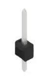 Pin header, 1 pole, pitch 2.54 mm, straight, black, 10048130
