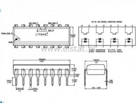 LTV 844; 4x transoptor 5kV 35V AC-we; DIL14