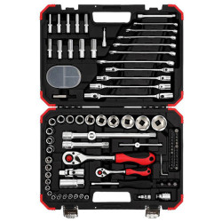 Gedore RED 3300062 Socket Wrench Set 1/4&quot; &#x2B; 1/2&quot; 92 pieces