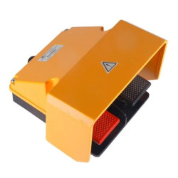Wyłącznik nożny z osłoną żółtą aluminium 2Z 2R FS602