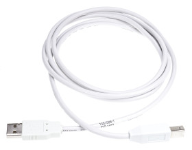 Kabel USB Złącze A USB A Złącze B USB B dł. 2m Przewód USB USB 2.0 kolor: Biały