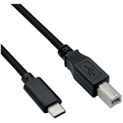 Roline 8336-02-11 USB cable USB 2.0 USB-C USB-B Black Shielded 1.80m