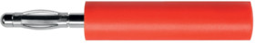 Reducer adapter, 2 mm plug to 4 mm socket, red, A 20-40 S NI / RT