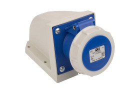 Gniazdo stałe 16A 3P 230V niebieskie IP67 /bez dławnicy/ 1132-6